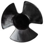 8mmx12mm Black Nylon Single Head Hood Insulation Christmas Tree Retainer, 30mm Head