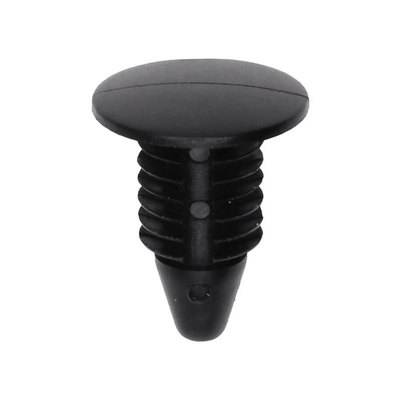 6mmx12mm Black Nylon Single Head Trim Panel Christmas Tree Retainer, 10mm Head