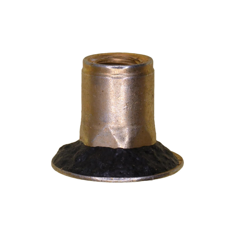 M6-1.0 Roof Rack Nutsert with Sealer, 0.7mm - 3.2mm Grip, 17mm Head, Yellow Zinc Chromate
