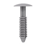 5/16"x1-3/8" Gray Nylon Single Head Wheel Opening Molding Christmas Tree Retainer, 11/16" Head