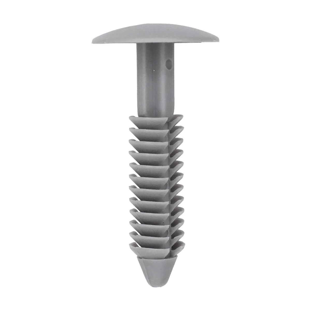 5/16"x1-3/8" Gray Nylon Single Head Wheel Opening Molding Christmas Tree Retainer, 11/16" Head