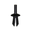 6mmx10mm Black Push-Type Retainer with Open End, 10mm Head
