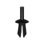 6mmx10mm Black Push-Type Retainer with Open End, 10mm Head