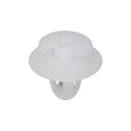 8.5mmx11mm White Nylon Double Head Trim Panel Christmas Tree Retainer, 18mm Head