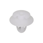 8.5mmx11mm White Nylon Double Head Trim Panel Christmas Tree Retainer, 18mm Head