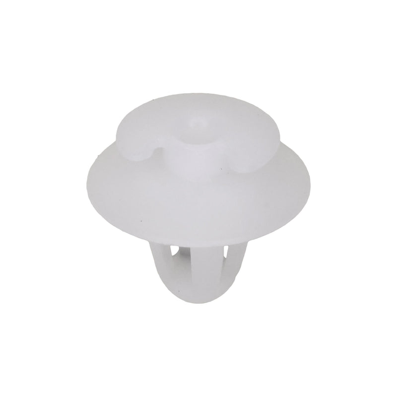 8.5mmx11mm White Nylon Double Head Trim Panel Christmas Tree Retainer, 18mm Head