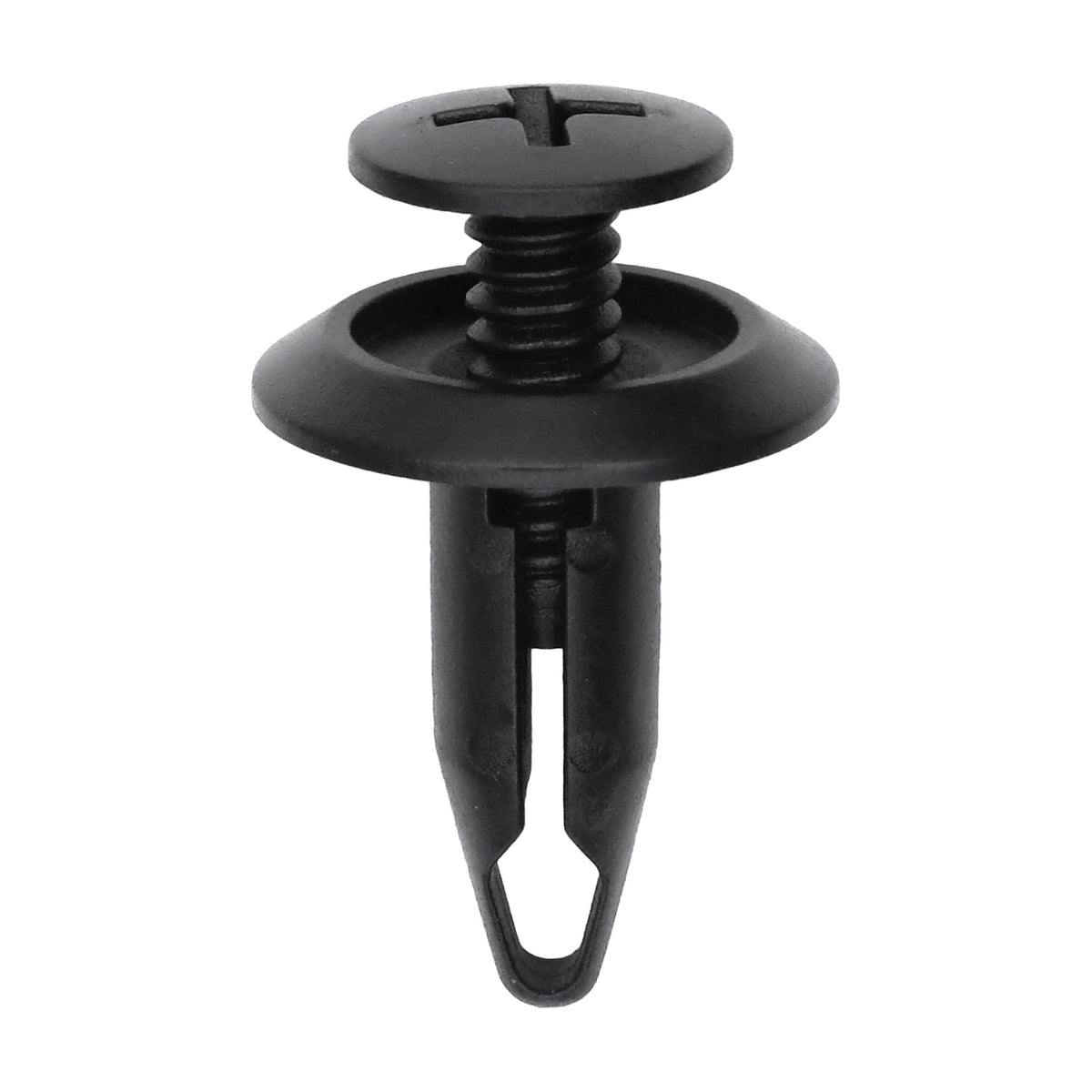 6mmx18mm Black Screw-Type Retainer with Closed End, 16mm Head