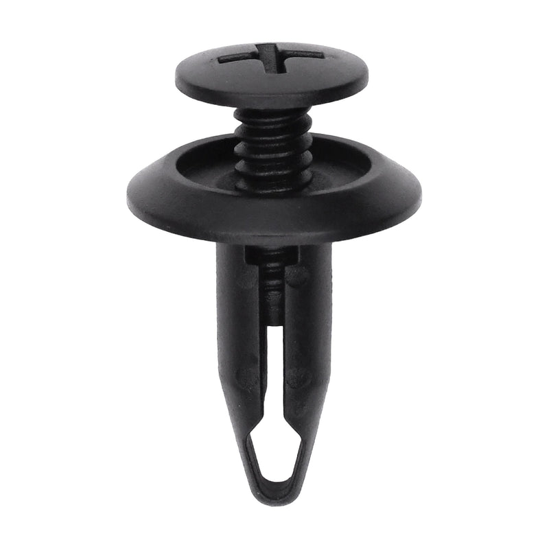 6mmx18mm Black Screw-Type Retainer with Closed End, 16mm Head