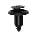 6mmx8mm Black Screw-Type Rocker Panel Retainer with Open End, 14mm Head