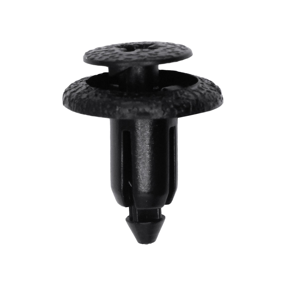 6mmx8mm Black Screw-Type Rocker Panel Retainer with Open End, 14mm Head