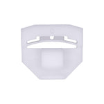 White Nylon Body Side Molding Clip