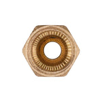 1/8" Brass Threaded Sleeve Double Compression Male Connector Npt Threads, 5/16"