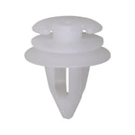 9mmx15mm White Nylon Triple Head Trim Panel Christmas Tree Retainer, 18mm Head