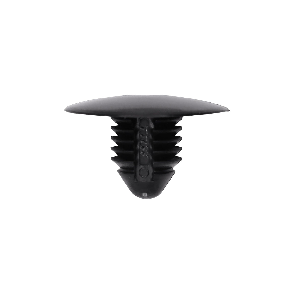7/16"x9/16" Black Nylon Single Head Trunk Trim Panel Christmas Tree Retainer, 1" Head