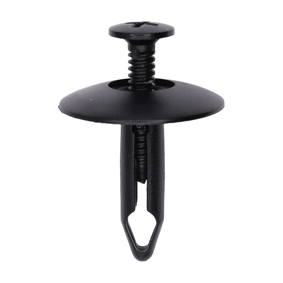 1/4"x1" Black Screw-Type Radiator Support Retainer with Closed End, 1" Head
