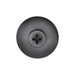 1/4"x1" Black Screw-Type Radiator Support Retainer with Closed End, 1" Head
