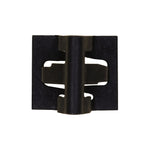 1/2" Black Garnish Molding Fastener Height, 5/8", Metal