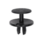 7mm Black Push-Type Hood And Trunk Insulation Retainer with Open End, 20mm Head