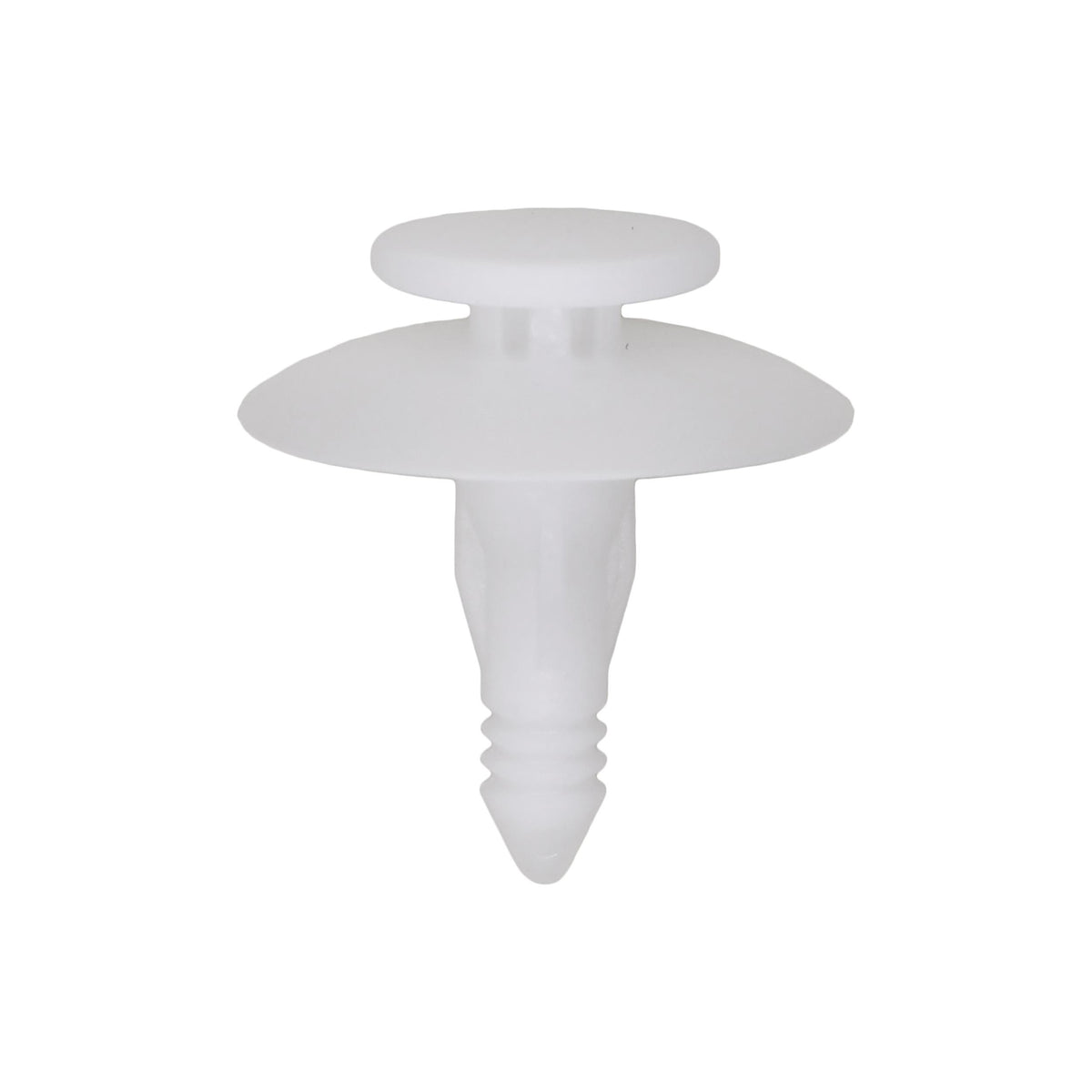 6.5mmx20mm White Nylon Double Head Door Panel Christmas Tree Retainer Use, 23mm Head