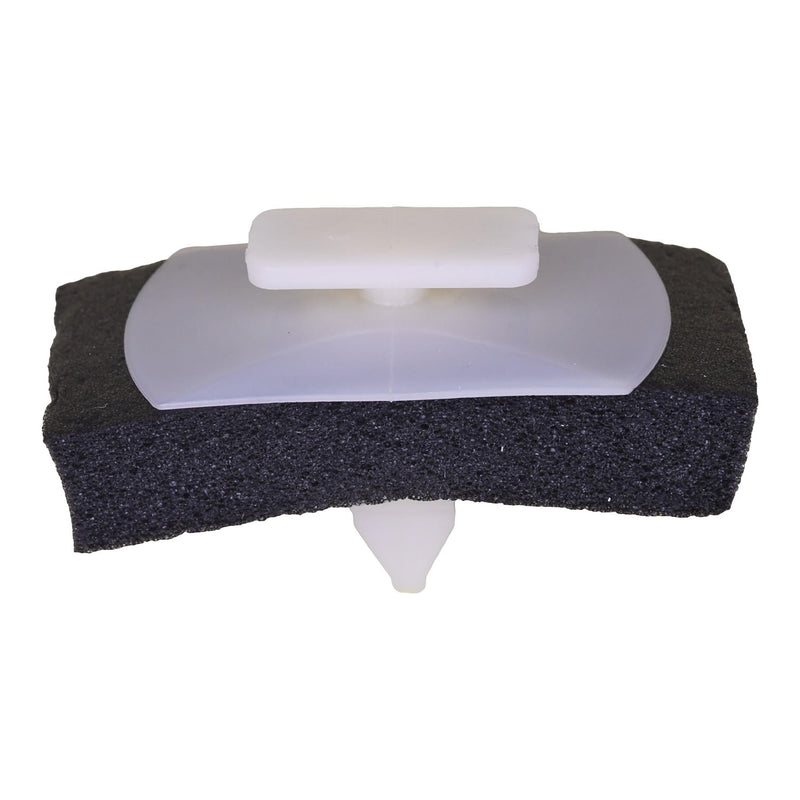 5/16"x7/8" White Nylon Trim Panel Retainer with Sealer, 13/16"x1-7/16" Head