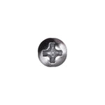 #8x1/2" Phillips Oval Head Tapping Screw, Type A/AB, Chrome, #6