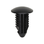 13mmx27mm Black Nylon Single Head Bumper Fascia Christmas Tree Retainer, 21mm Head
