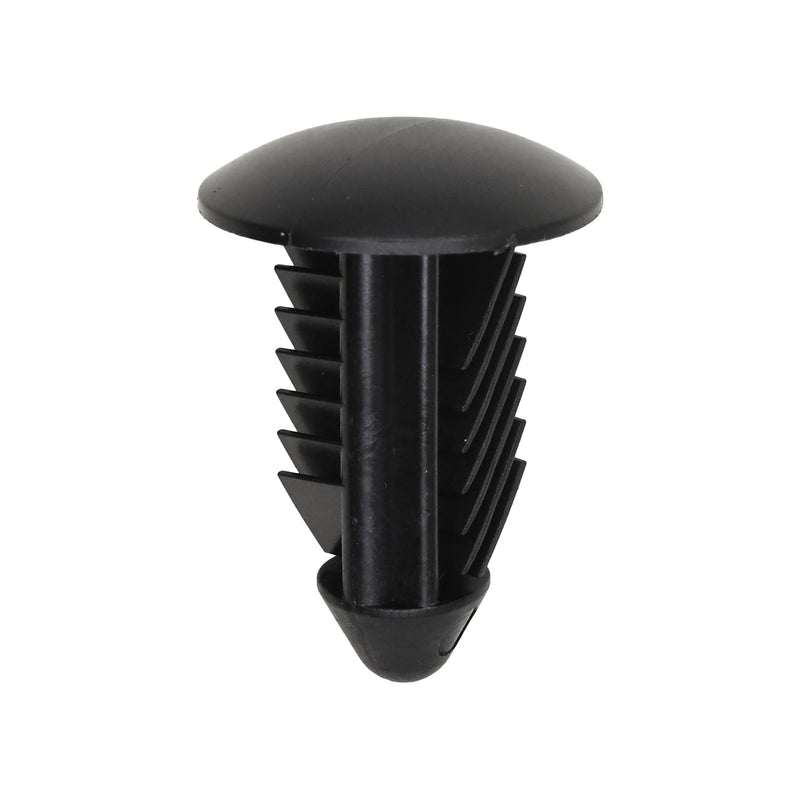 13mmx27mm Black Nylon Single Head Bumper Fascia Christmas Tree Retainer, 21mm Head