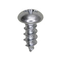 #10x1/2" Phillips Round Head Tapping Screw, Type A/AB, 11/32" Washer, Zinc