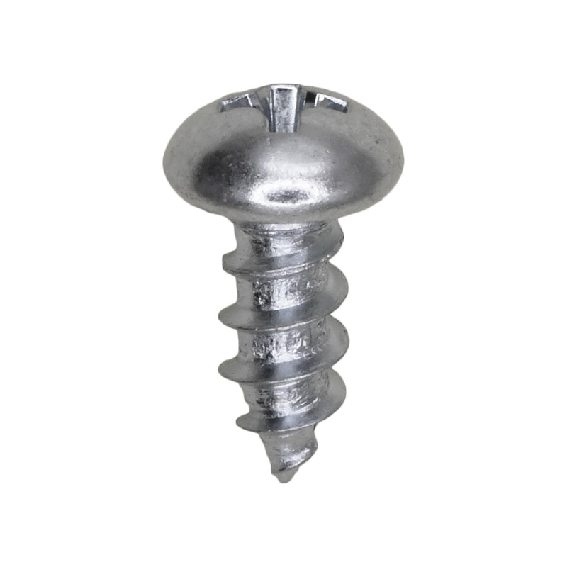 #10x1/2" Phillips Round Head Tapping Screw, Type A/AB, 11/32" Washer, Zinc