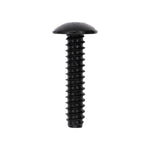 #14x1-3/16" Slotted Truss Head License Plate Screw, Type B, Black E-Coat