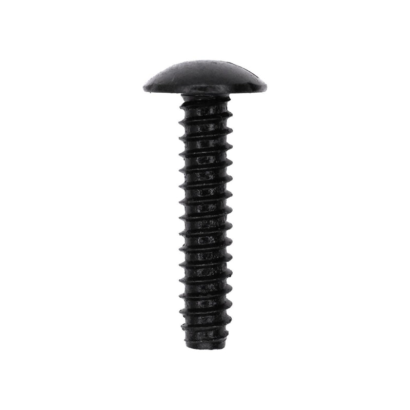 #14x1-3/16" Slotted Truss Head License Plate Screw, Type B, Black E-Coat