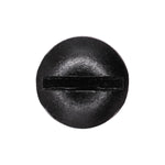 #14x1-3/16" Slotted Truss Head License Plate Screw, Type B, Black E-Coat