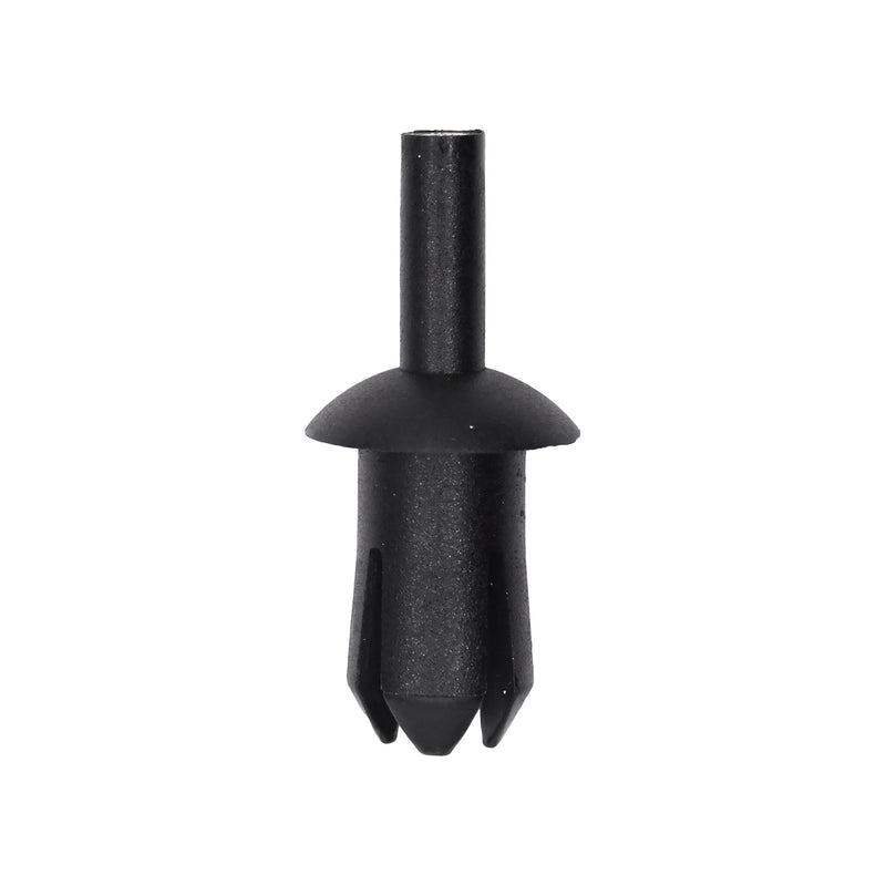 8mmx14mm Black Push-Type Retainer with Open End, 13mm Head