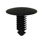 5/16"x13/16" Black Nylon Single Head Door Frame Spacer Christmas Tree Retainer, 1" Head