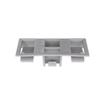 2" Gray Nylon Rocker Panel Clip