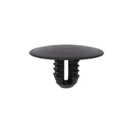 9mmx12mm Black Nylon Single Head Hood Insulation Christmas Tree Retainer, 25mm Head