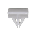 7/16"x9/16" White Nylon Rocker Panel Molding Clip Stem Hole, 9/16"x13/16" Top Head Size