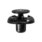7mmx7mm Black Push-Type Retainer with Drive Pin, 18mm Head