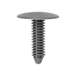 1/4"x5/16"x1-1/8" Gray Nylon Single Head Headliner Christmas Tree Retainer, 1" Head