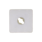 #14x8mm White Nylon Nut Head Size