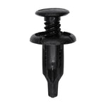 8mmx21mm Black Screw-Type Rear Panel Assembly Retainer with Closed End, 16mm Head