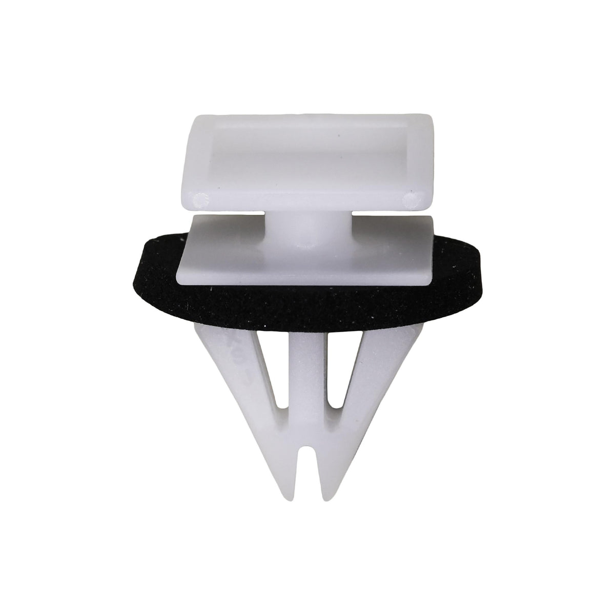 7/16"x9/16" White Nylon Rocker Panel Molding Clip, 1/2"x9/16" Top Head Size