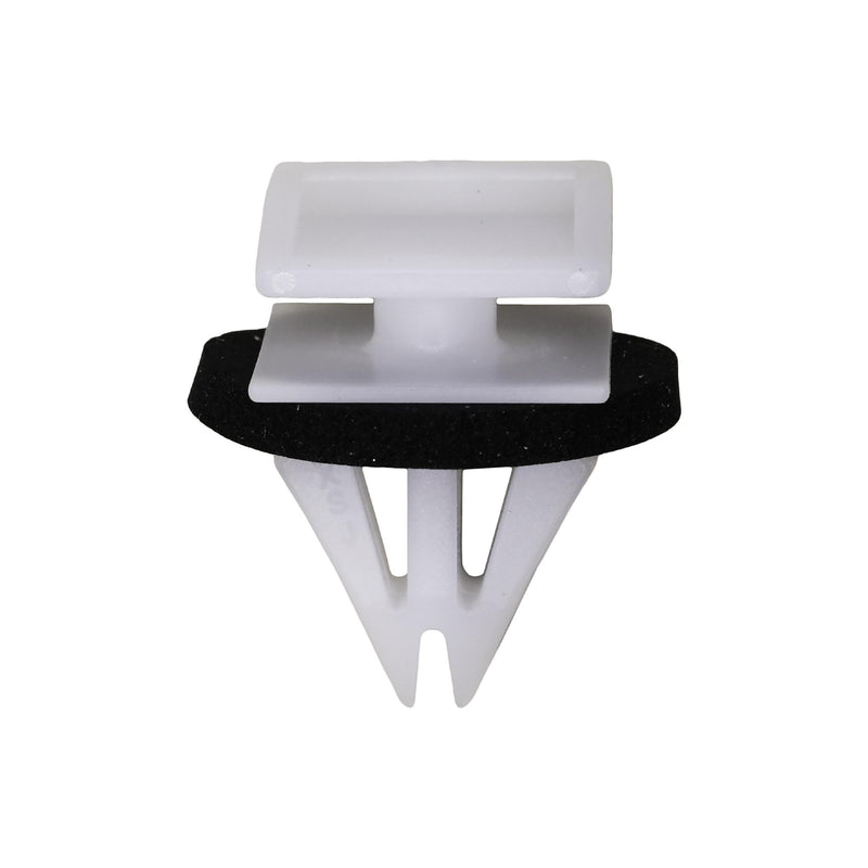 7/16"x9/16" White Nylon Rocker Panel Molding Clip, 1/2"x9/16" Top Head Size
