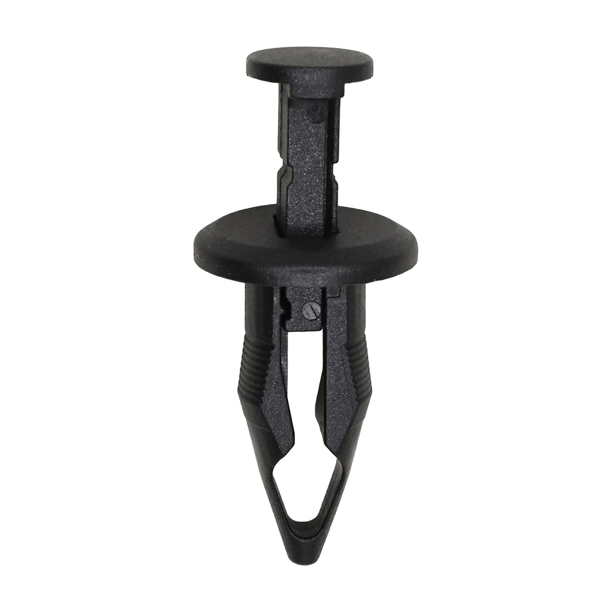 10mmx26mm Black Push-Type Bumper Cover Retainer with Closed End, 18mm Head