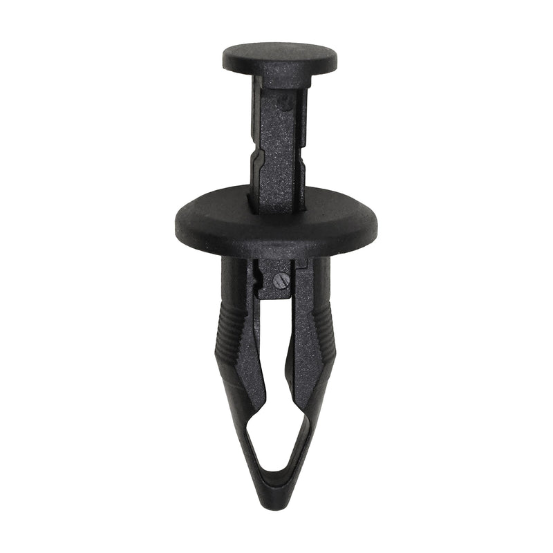 10mmx26mm Black Push-Type Bumper Cover Retainer with Closed End, 18mm Head