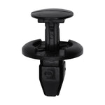 7.5mmx7.5mmx13mm Black Push-Type Cowl Vent Retainer with Drive Pin, 18mm Head