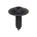 #8x1/2" Phillips Truss Head Round Washer Tapping Screw, Type A/AB, 1/2" Washer, Black Phosphate