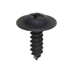 #8x1/2" Phillips Truss Head Round Washer Tapping Screw, Type A/AB, 1/2" Washer, Black Phosphate