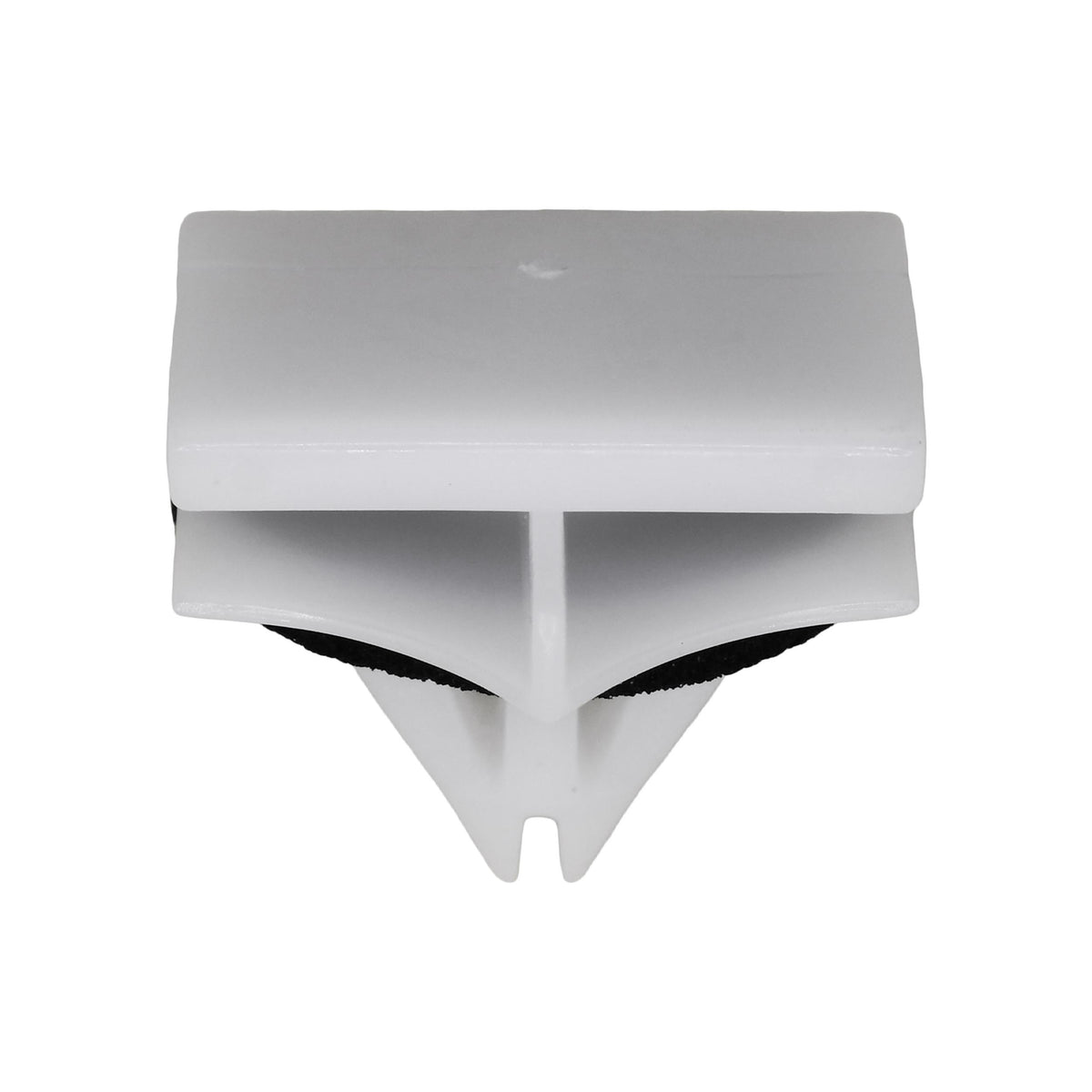7/16"x9/16" White Nylon Rocker Panel Molding Clip, 9/16"x13/16" Top Head Size
