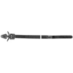 6.3mmx200mm Black Nylon Cable Strap Push Mount Tie For Imports